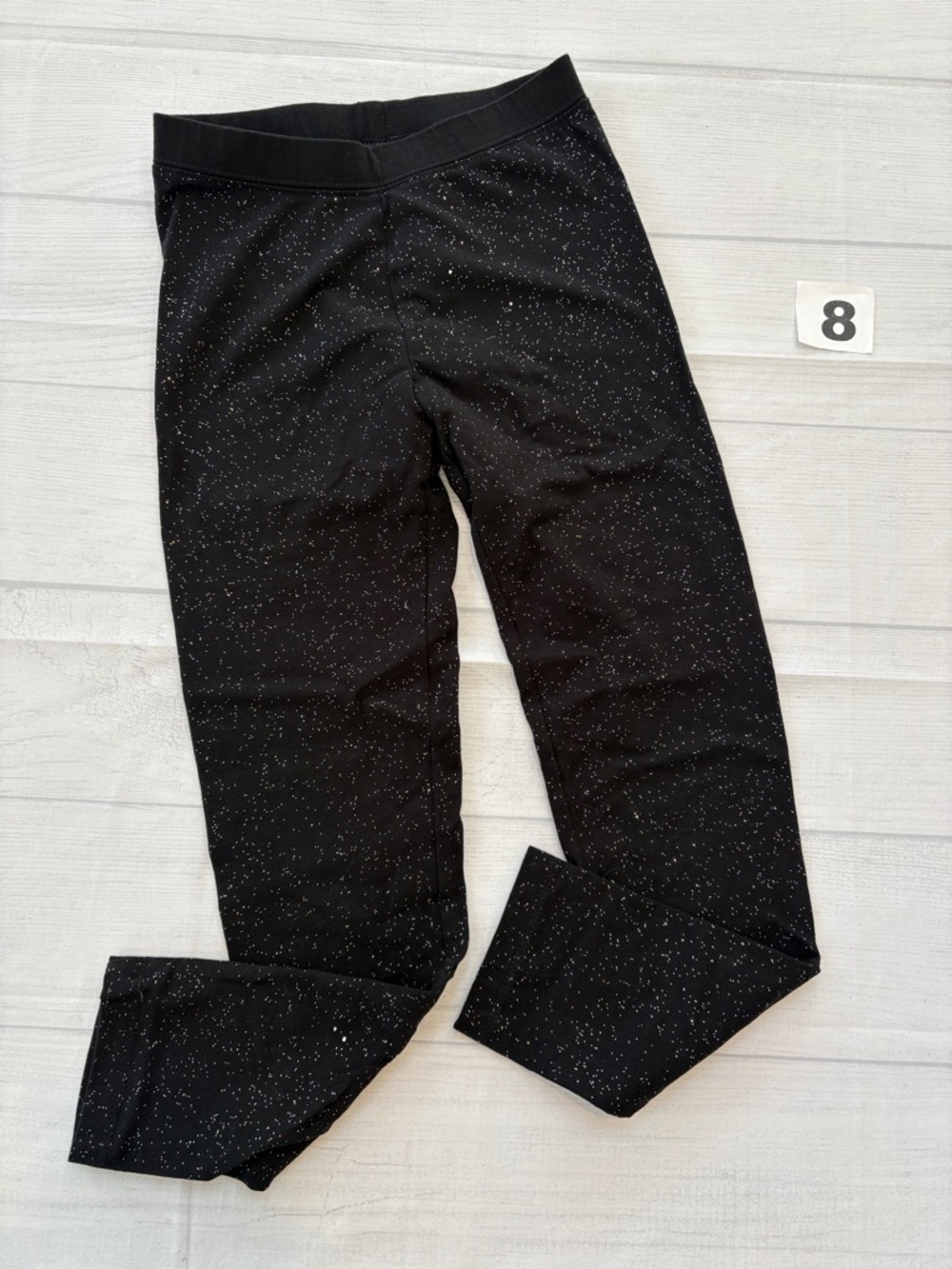 Cat & Jack Black Sparkle Kids Leggings